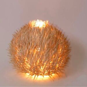 Sculptural sea urchin table lamp